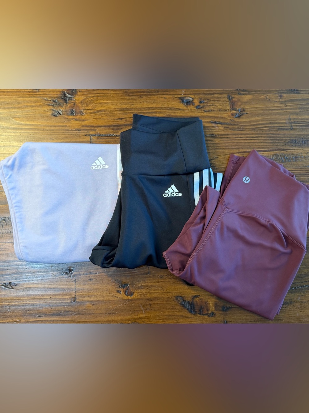 Bundle.  1 lululemon, 2 adidas ladies Athletic Leggings